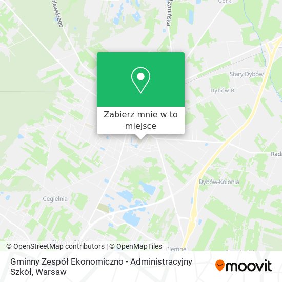 Mapa Gminny Zespół Ekonomiczno - Administracyjny Szkół