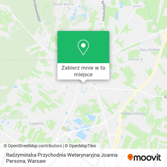 Mapa Radzymińska Przychodnia Weterynaryjna Joanna Persona