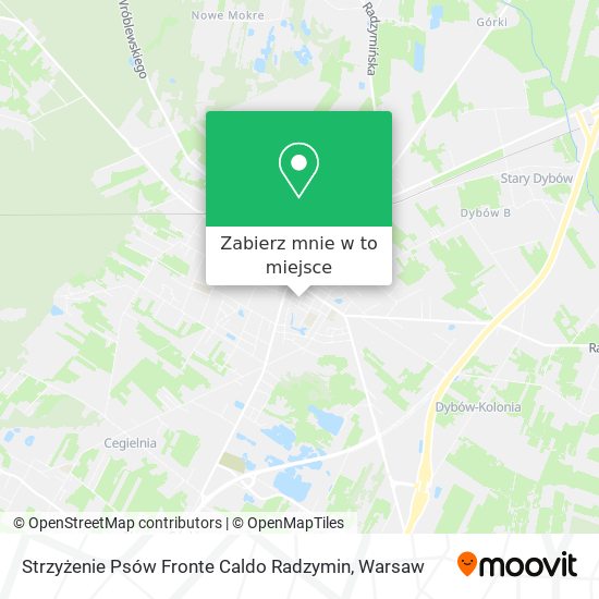 Mapa Strzyżenie Psów Fronte Caldo Radzymin