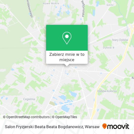 Mapa Salon Fryzjerski Beata Beata Bogdanowicz