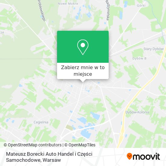 Mapa Mateusz Borecki Auto Handel i Części Samochodowe