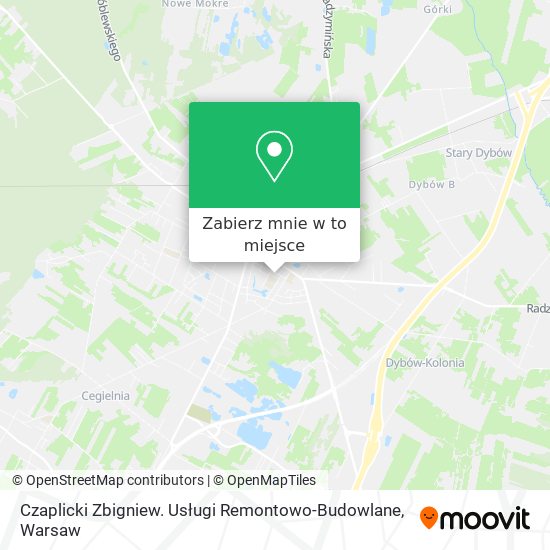 Mapa Czaplicki Zbigniew. Usługi Remontowo-Budowlane