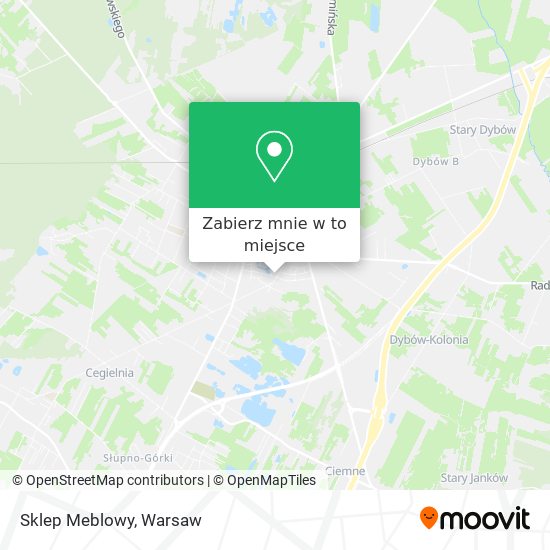 Mapa Sklep Meblowy