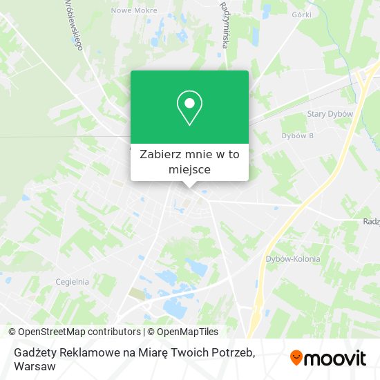 Mapa Gadżety Reklamowe na Miarę Twoich Potrzeb