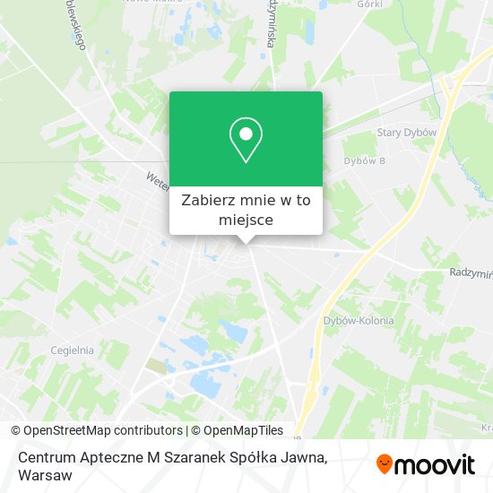 Mapa Centrum Apteczne M Szaranek Spółka Jawna