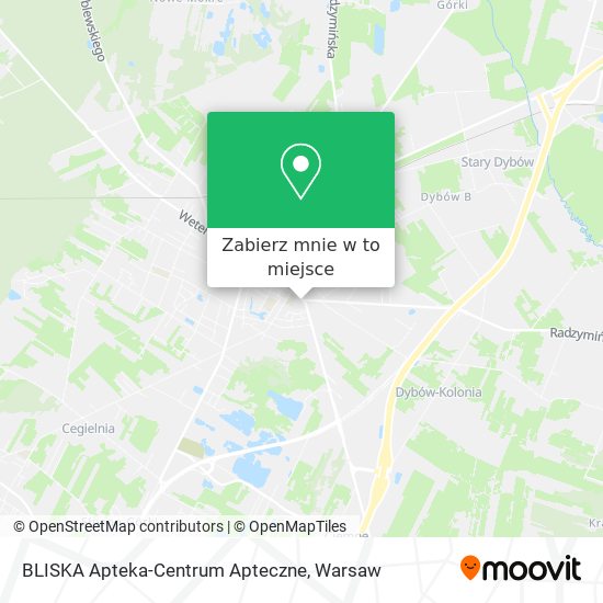 Mapa BLISKA Apteka-Centrum Apteczne