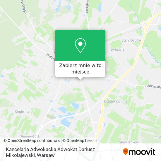 Mapa Kancelaria Adwokacka Adwokat Dariusz Mikolajewski