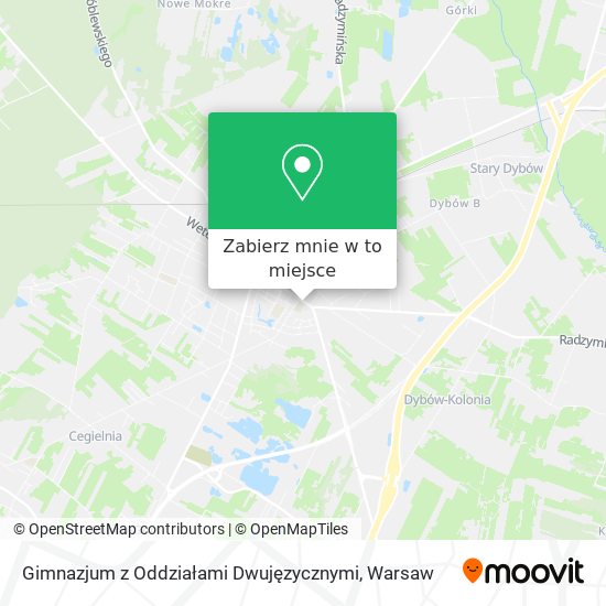 Mapa Gimnazjum z Oddziałami Dwujęzycznymi