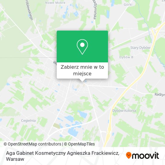 Mapa Aga Gabinet Kosmetyczny Agnieszka Frackiewicz