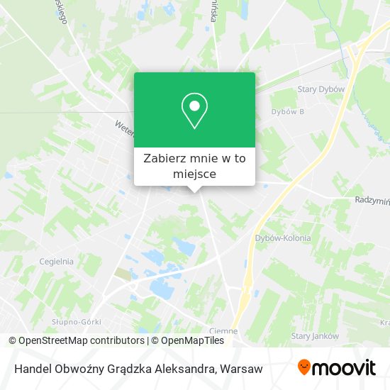 Mapa Handel Obwoźny Grądzka Aleksandra