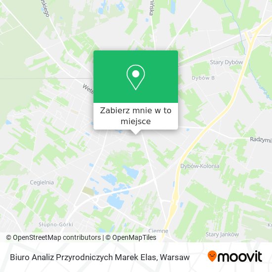 Mapa Biuro Analiz Przyrodniczych Marek Elas