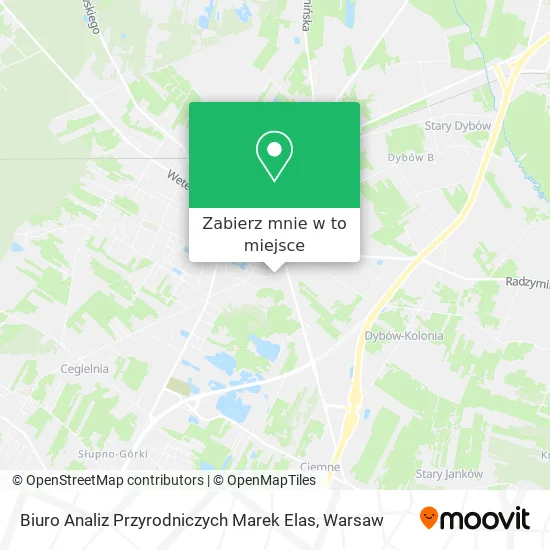 Mapa Biuro Analiz Przyrodniczych Marek Elas