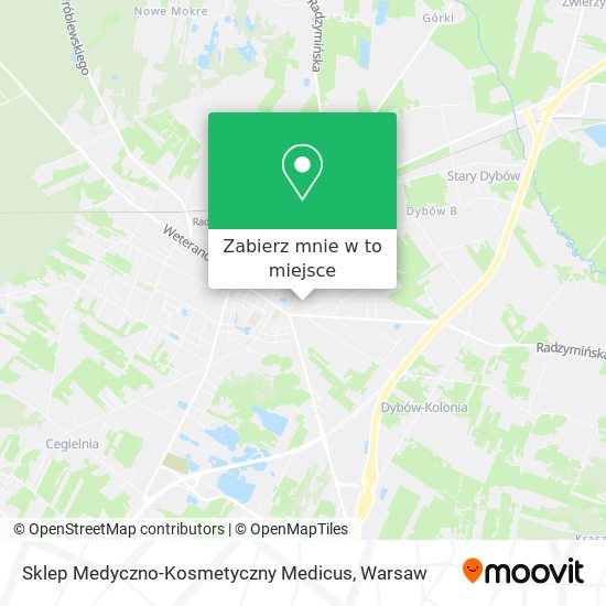 Mapa Sklep Medyczno-Kosmetyczny Medicus