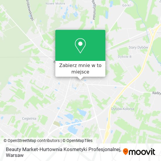 Mapa Beauty Market-Hurtownia Kosmetyki Profesjonalnej