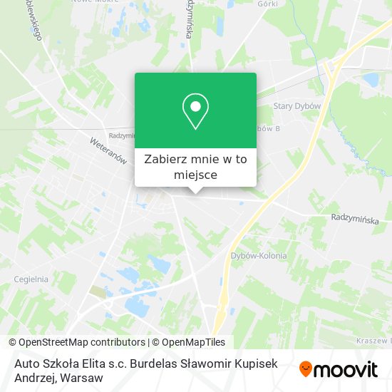 Mapa Auto Szkoła Elita s.c. Burdelas Sławomir Kupisek Andrzej