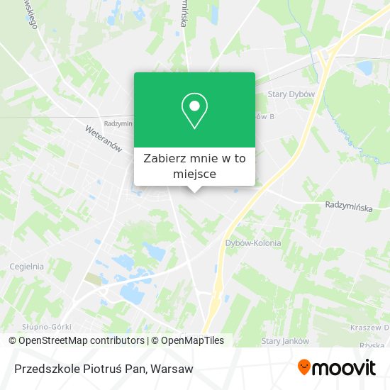 Mapa Przedszkole Piotruś Pan