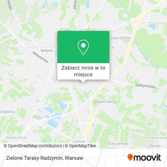 Mapa Zielone Tarasy Radzymin