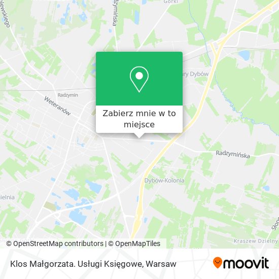 Mapa Klos Małgorzata. Usługi Księgowe