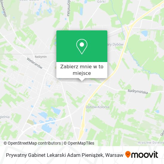 Mapa Prywatny Gabinet Lekarski Adam Pieniążek