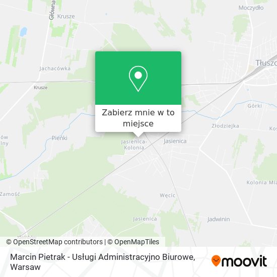 Mapa Marcin Pietrak - Usługi Administracyjno Biurowe