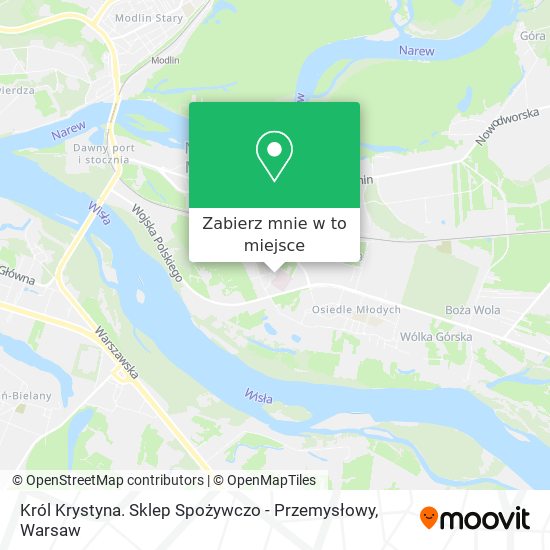 Mapa Król Krystyna. Sklep Spożywczo - Przemysłowy