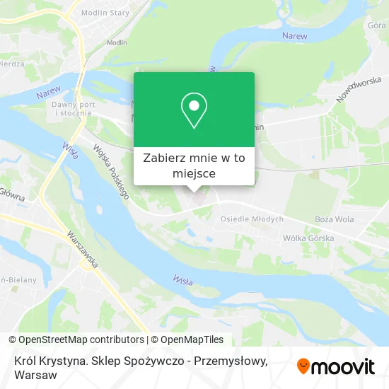 Mapa Król Krystyna. Sklep Spożywczo - Przemysłowy