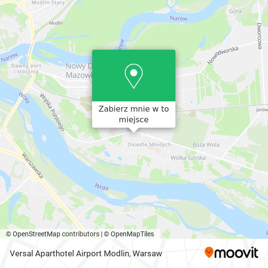 Mapa Versal Aparthotel Airport Modlin