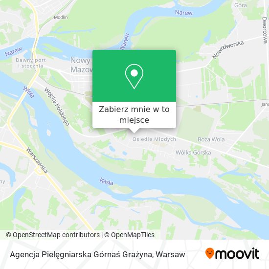 Mapa Agencja Pielęgniarska Górnaś Grażyna