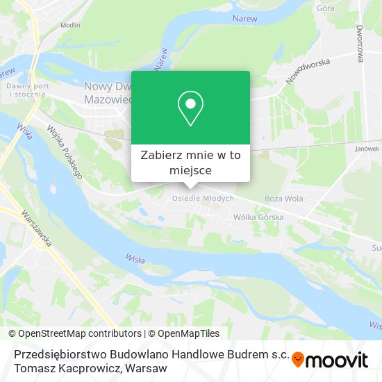 Mapa Przedsiębiorstwo Budowlano Handlowe Budrem s.c. Tomasz Kacprowicz