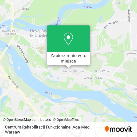 Mapa Centrum Rehabilitacji Funkcjonalnej Aga-Med