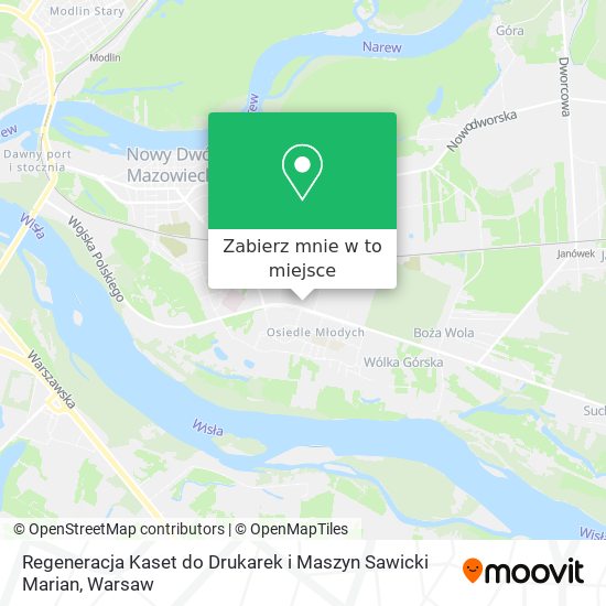 Mapa Regeneracja Kaset do Drukarek i Maszyn Sawicki Marian