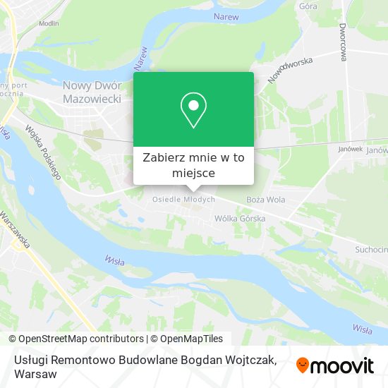 Mapa Usługi Remontowo Budowlane Bogdan Wojtczak