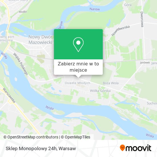 Mapa Sklep Monopolowy 24h