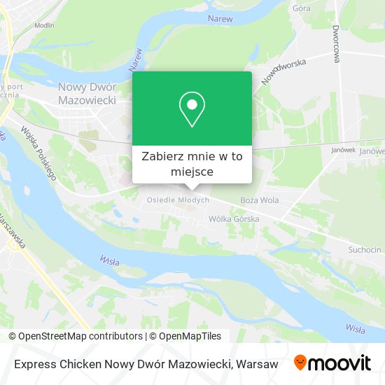 Mapa Express Chicken Nowy Dwór Mazowiecki