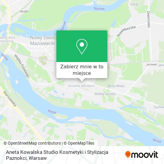 Mapa Aneta Kowalska Studio Kosmetyki i Stylizacja Paznokci