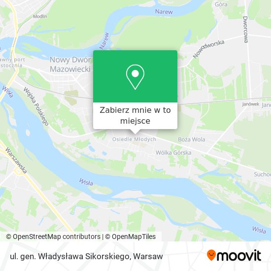 Mapa ul. gen. Władysława Sikorskiego