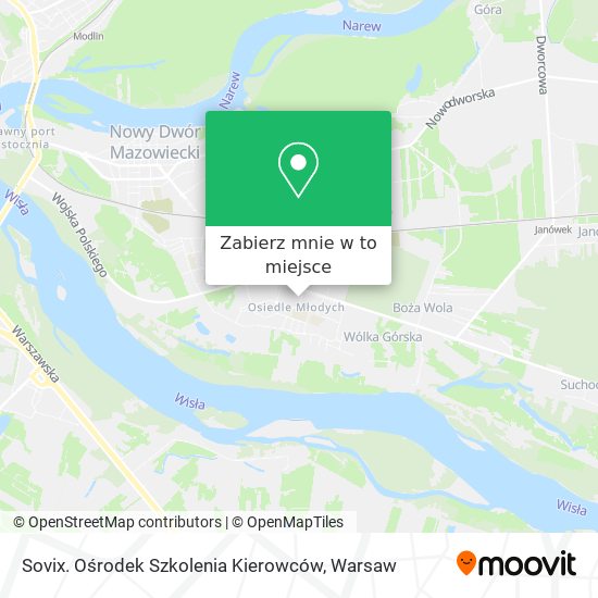 Mapa Sovix. Ośrodek Szkolenia Kierowców