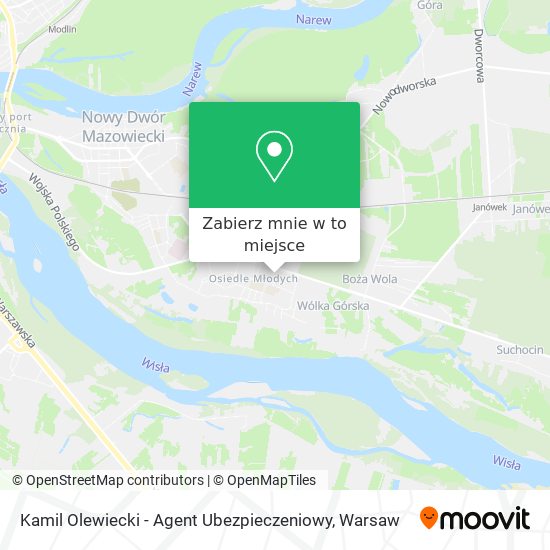 Mapa Kamil Olewiecki - Agent Ubezpieczeniowy