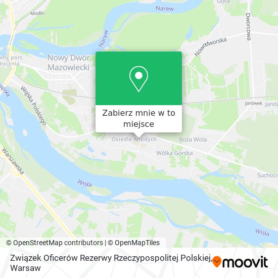 Mapa Związek Oficerów Rezerwy Rzeczypospolitej Polskiej