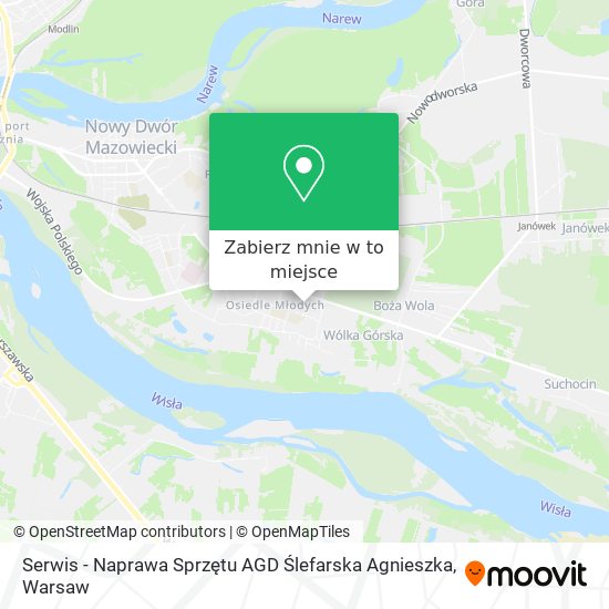 Mapa Serwis - Naprawa Sprzętu AGD Ślefarska Agnieszka