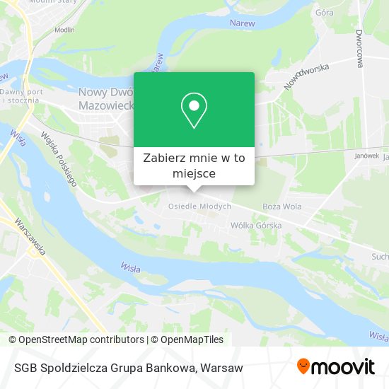 Mapa SGB Spoldzielcza Grupa Bankowa