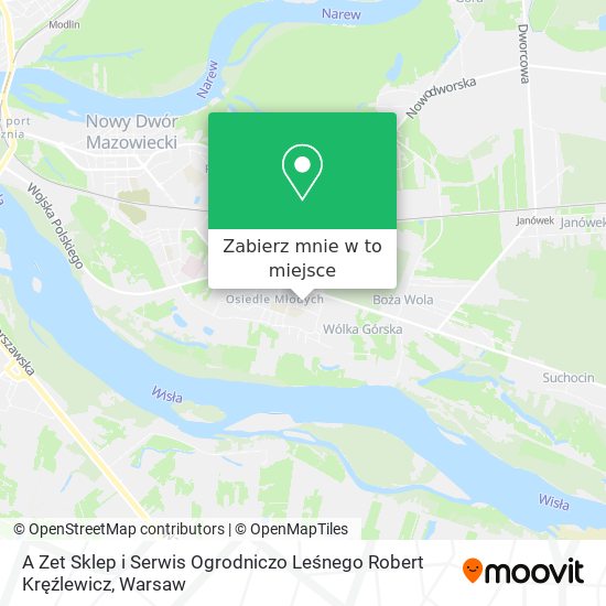 Mapa A Zet Sklep i Serwis Ogrodniczo Leśnego Robert Kręźlewicz