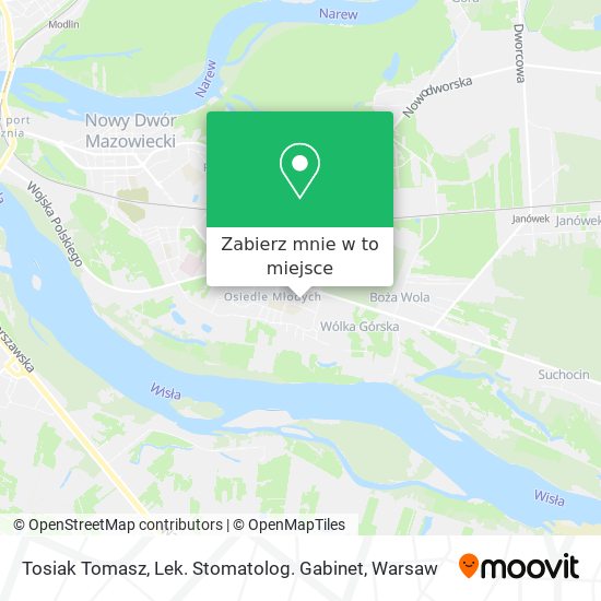 Mapa Tosiak Tomasz, Lek. Stomatolog. Gabinet