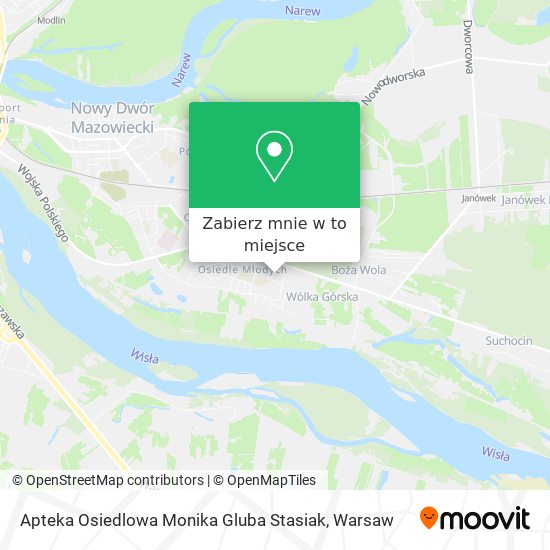 Mapa Apteka Osiedlowa Monika Gluba Stasiak