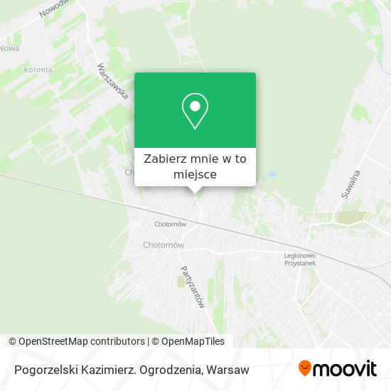 Mapa Pogorzelski Kazimierz. Ogrodzenia