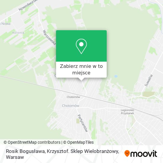 Mapa Rosik Bogusława, Krzysztof. Sklep Wielobranżowy