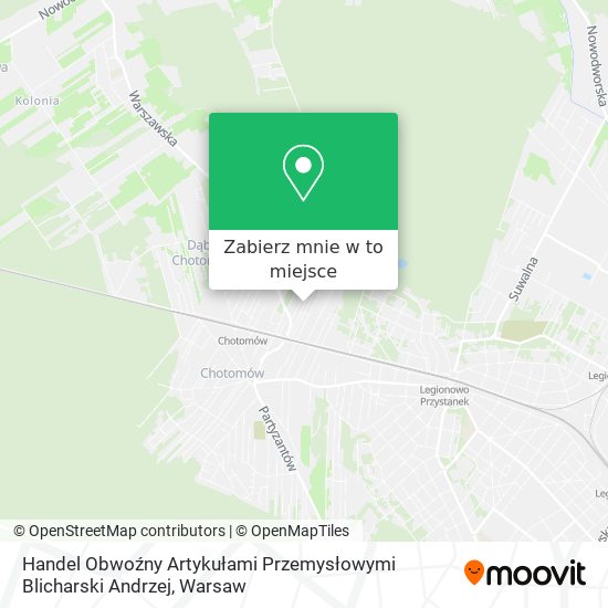 Mapa Handel Obwoźny Artykułami Przemysłowymi Blicharski Andrzej