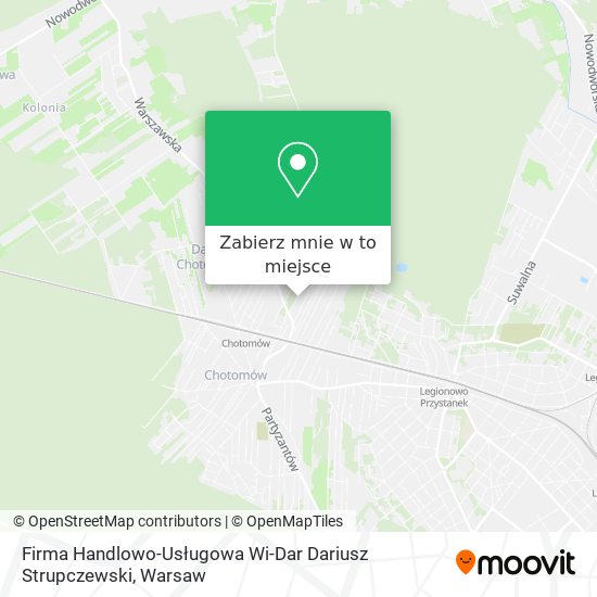 Mapa Firma Handlowo-Usługowa Wi-Dar Dariusz Strupczewski