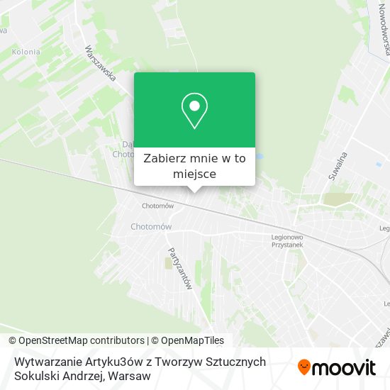 Mapa Wytwarzanie Artyku3ów z Tworzyw Sztucznych Sokulski Andrzej