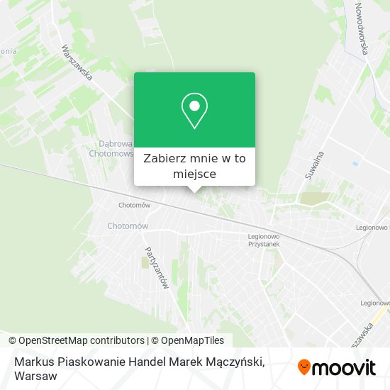 Mapa Markus Piaskowanie Handel Marek Mączyński